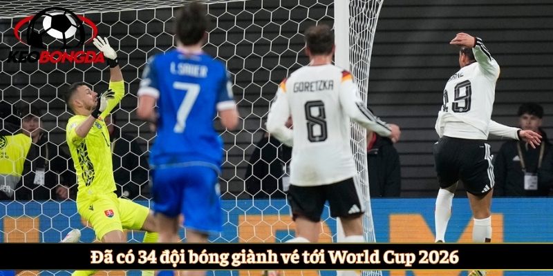 Đã có 34 đội bóng giành vé tới World Cup 2026
